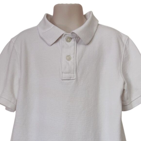 Cat & Jack White School Uniform Short Sleeve Polo Shirt Size 8/10 - Picture 5 of 11